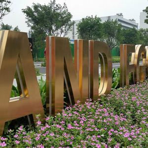 Outdoor Customizable 3D Stainless Steel Letter Sign Large Electronic Light Sign for Companies Wall Lighting Application