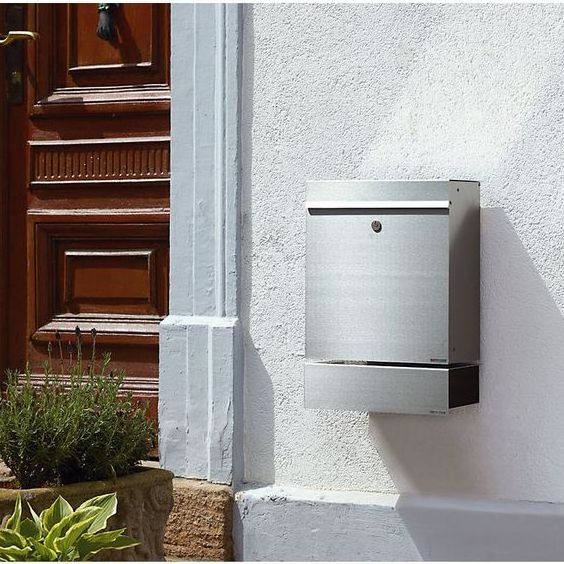 Popular Wall Mounted Stainless Steel Residential Letter Box Safety Apartment Mailbox with Waterproof Lock Feature