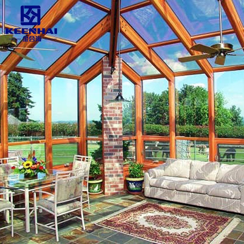 Modern Design Portable Aluminium Sunroom Frames Balcony Glass Roof Framing for Outdoor Glass Houses for Hotel Applications