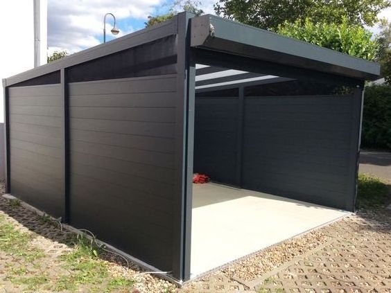 Hot-sale  style Garages Canopies Carports Parking Shelter Aluminum louver Frame Glass Carports