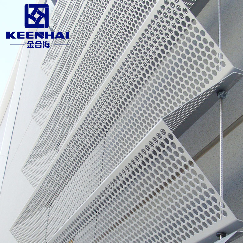 Modern Style Laser Cutting Facade Panels Solid and Hollowed Aluminum Cladding Punched Veneer for Outdoor Hotel Application