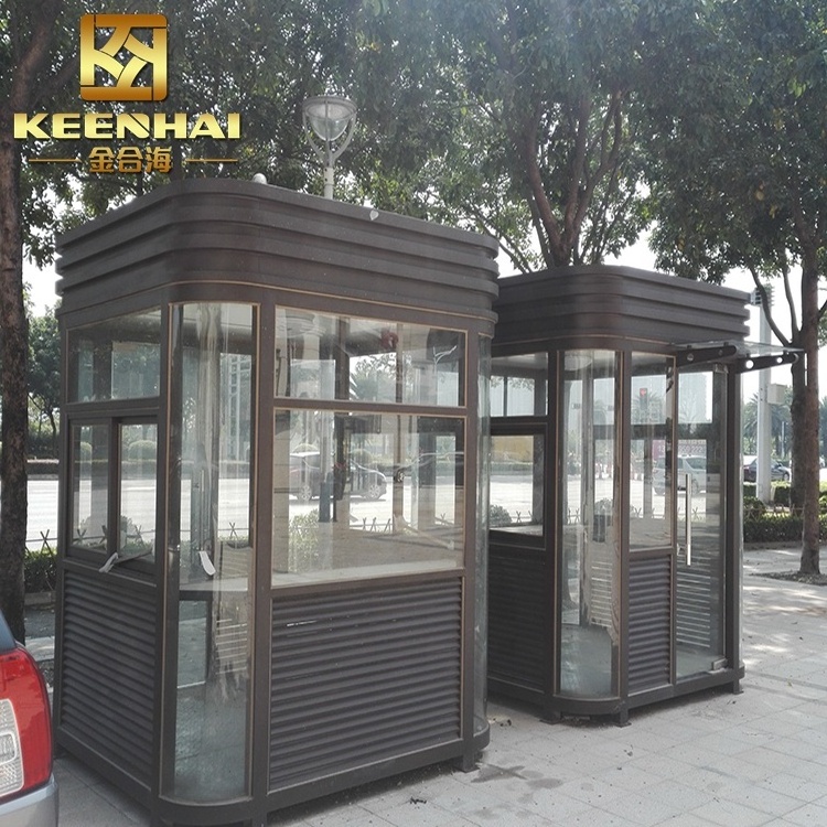 Modern Design Portable Stainless Steel Ticket Booth and Kiosk for Outdoor Use at Bus Station Subway Carport Application