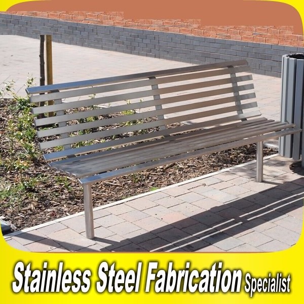 High Quality Modern Courtyard Garden Bench Stainless Steel Aluminum Decorative Outdoor Bench for Parks Patios Elegant Style