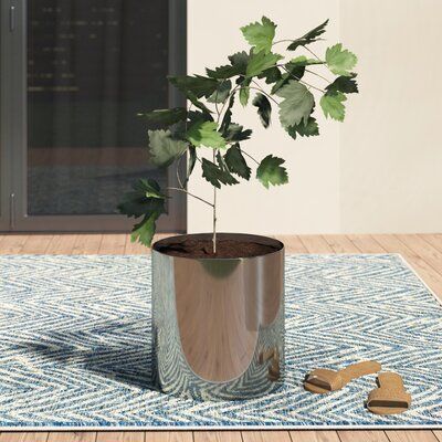 Hot Sale Coated Stainless Steel Pot Stand Big Flower Vase for Home or Mall Use for Floor Placing