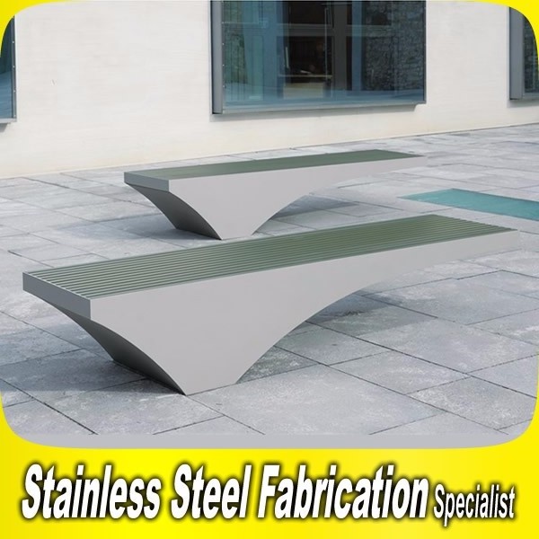 High Quality Modern Courtyard Garden Bench Stainless Steel Aluminum Decorative Outdoor Bench for Parks Patios Elegant Style