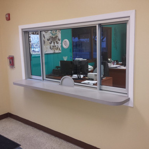 Single Lock Sliding Window for Hospital School Office Reception Glass Windows Others Windows Genre