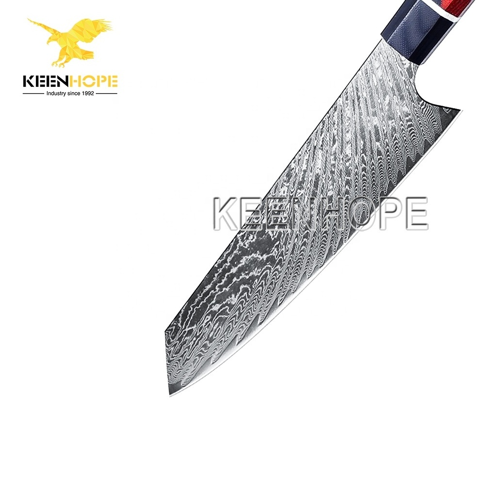 Stunning Handcrafted Luxury Damascus Knife 67Layers Damascus Steel With VG10 Core 8 inch Kiritsuke Knife Professional Chef Knife