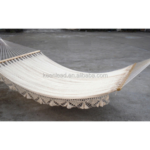 Leisure indoor Outdoor Hanging Lace Tassel Canvas Hammock chair swing