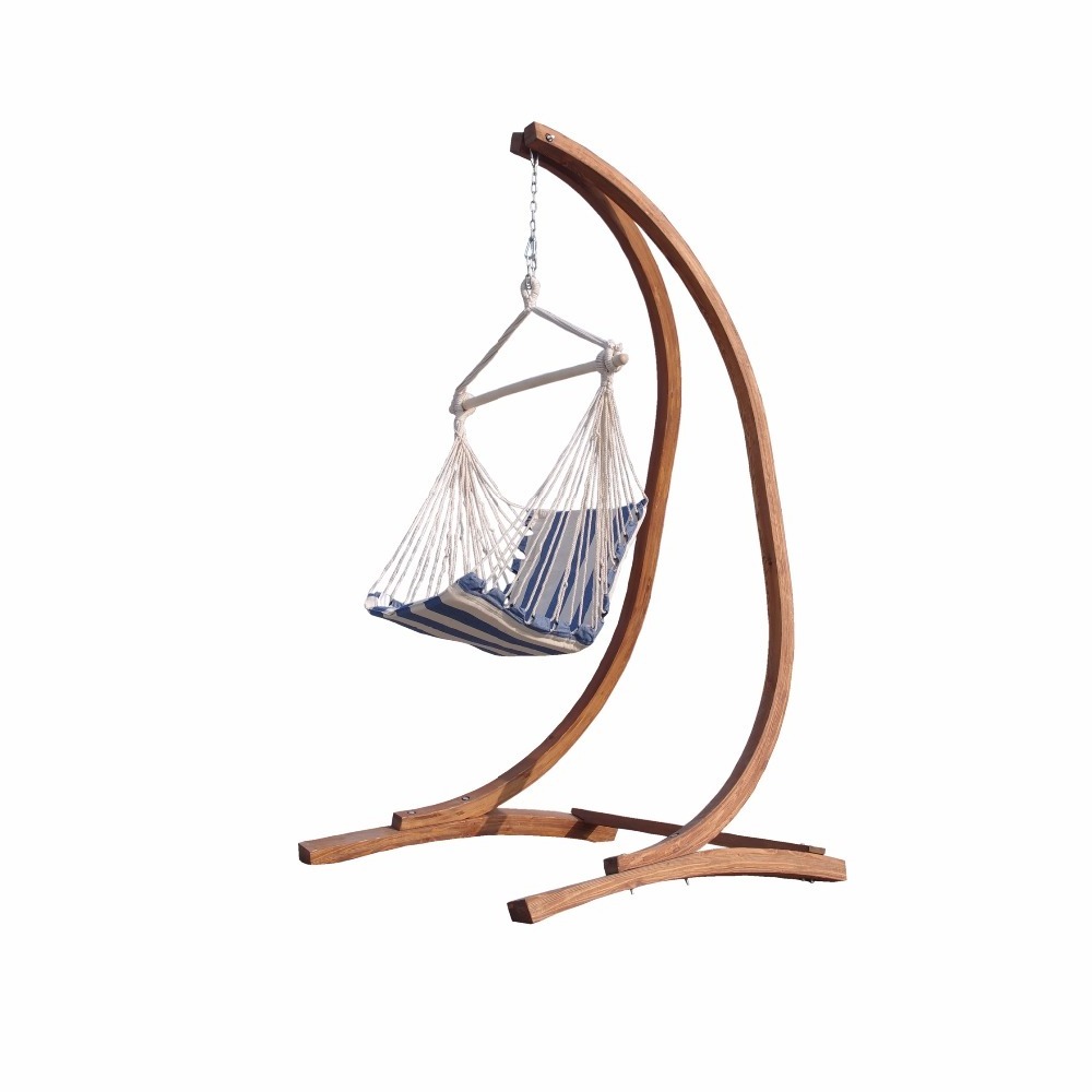 Hanging Chair Indoor Wicker Wooden Porch Swing With Stand