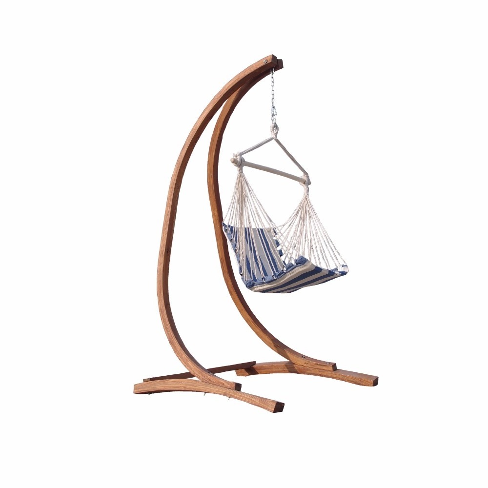 Hanging Chair Indoor Wicker Wooden Porch Swing With Stand