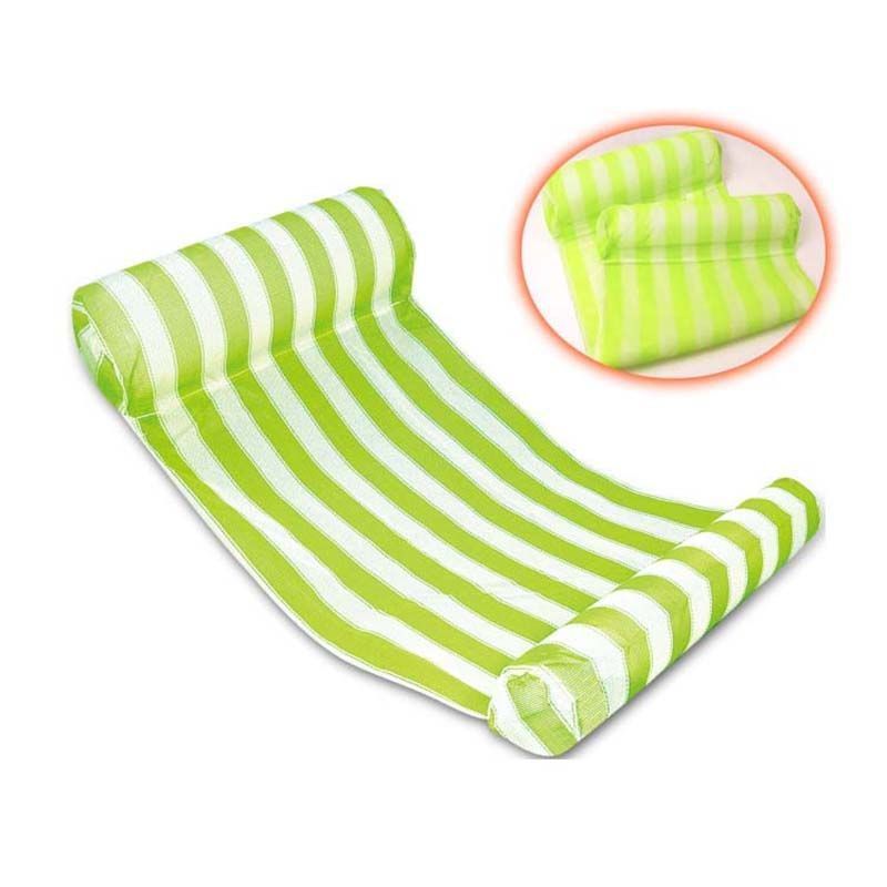 Color Stripe Outdoor Floating Inflatable Sleeping Bed Water Hammock