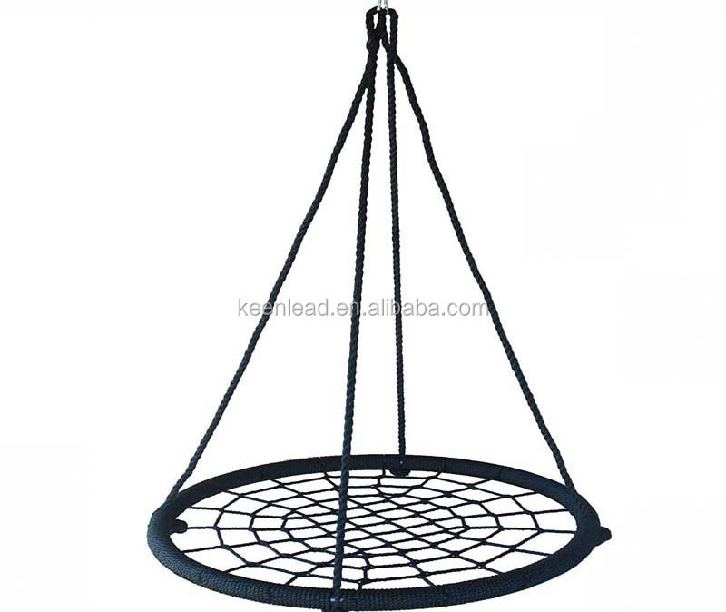 Children's swing seat Suspended Hanging Egg Chair round spider web platform children swings round