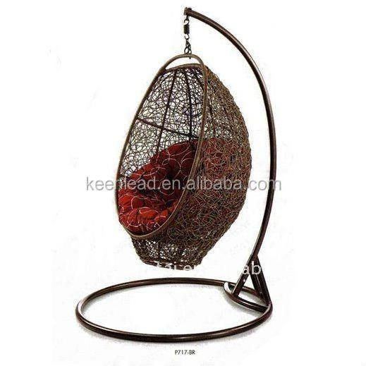 hanging egg shape rattan patio swings chairs bird nest swing sets for adults