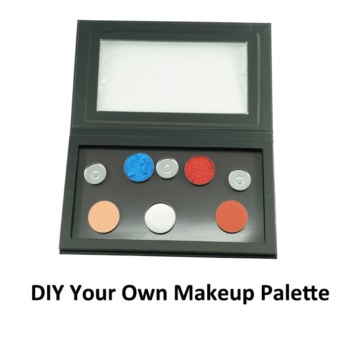 Wholesale matte empty magnetic eyeshadow palette bulk com-pact case