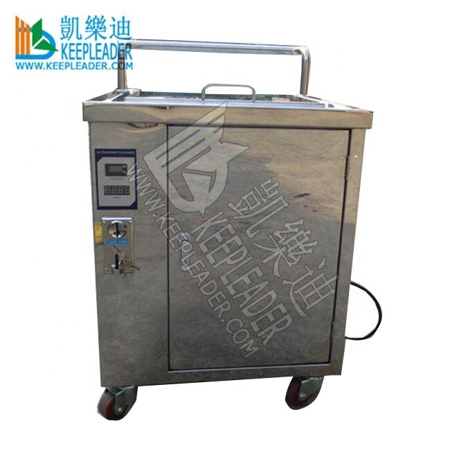 Golf Clubs Groove Stain Mud Rust Removal Cleaning Ultrasonic Cleaner with Token and Counter for Golf Course Self Service Washing