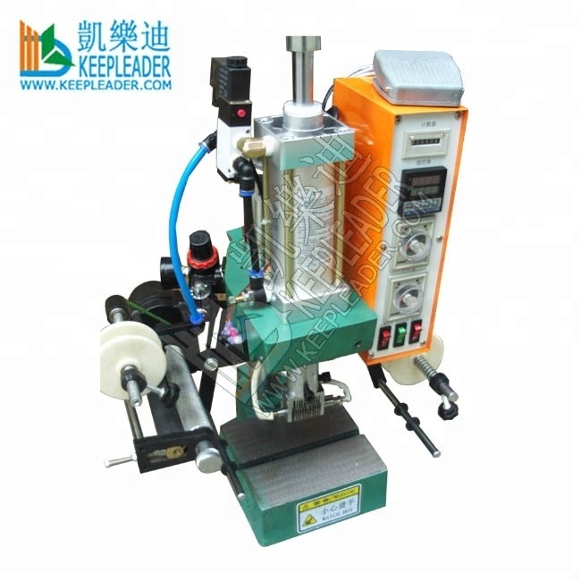 Heat Press Printing Hot Foil Stamping Machine of Paper_Leather_Wooden_Plastic Golden Imprinting Pigment Foils Bronzing Equipment