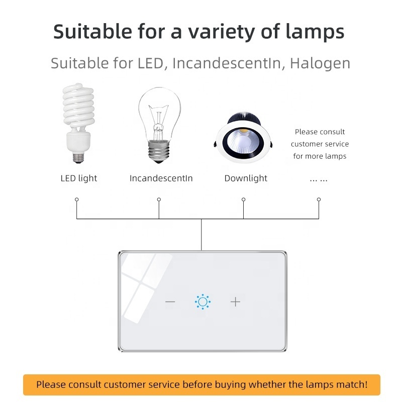 Alexa Smart Wifi Dimmer Wall switch Tuya smart homeElectric Motion Sensor Light Switch For American Market