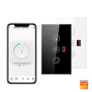 US Family Needed Wifi Fan Regulator Smart Touch Switch For Fan And Light Control Support Google Home