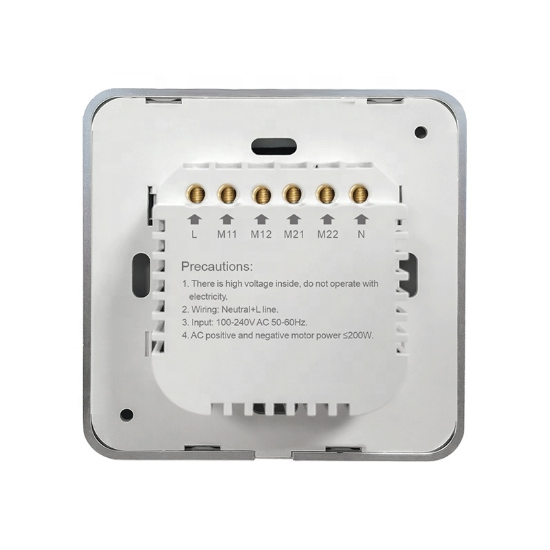 Home Google zigbee switches UK/EU Standard Neutral+L line 2 gang wall switch google assistant switch curtain bot