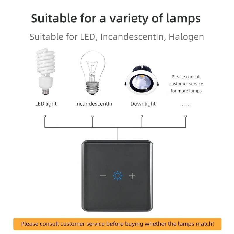 Smart Home Tuya Dimmer Switch Zigbee Wall Touch Dimmer 1 Gang Light Adjuster Alexa Google Smart Switch