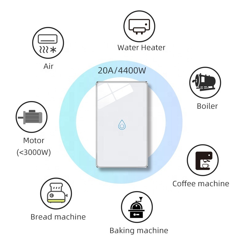 tuya 30a air conditioner switch smart life app control zigbee timer water heater switch us smart switch