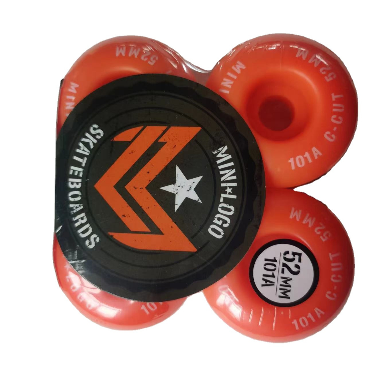 Minilogo Pro Skateboard Wheels Parts 101A 99A Hardness Polyurethane High Resilience. 52mm Wheel. C-Cut More Color Skating Board