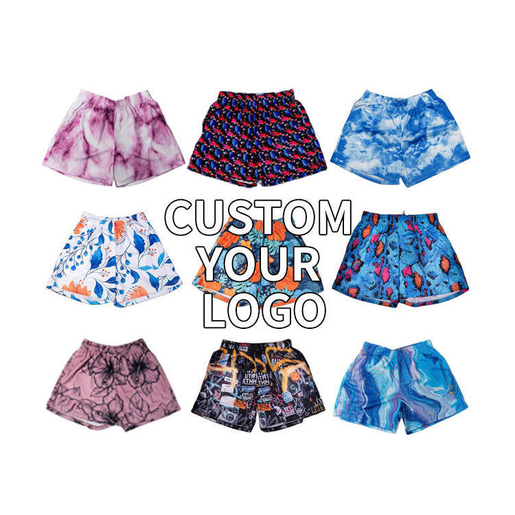 Oem Polyester Sublimation Sublimated Double Layer Blank Mesh Basketball 5 Inch Inseam Custom Mesh Shorts