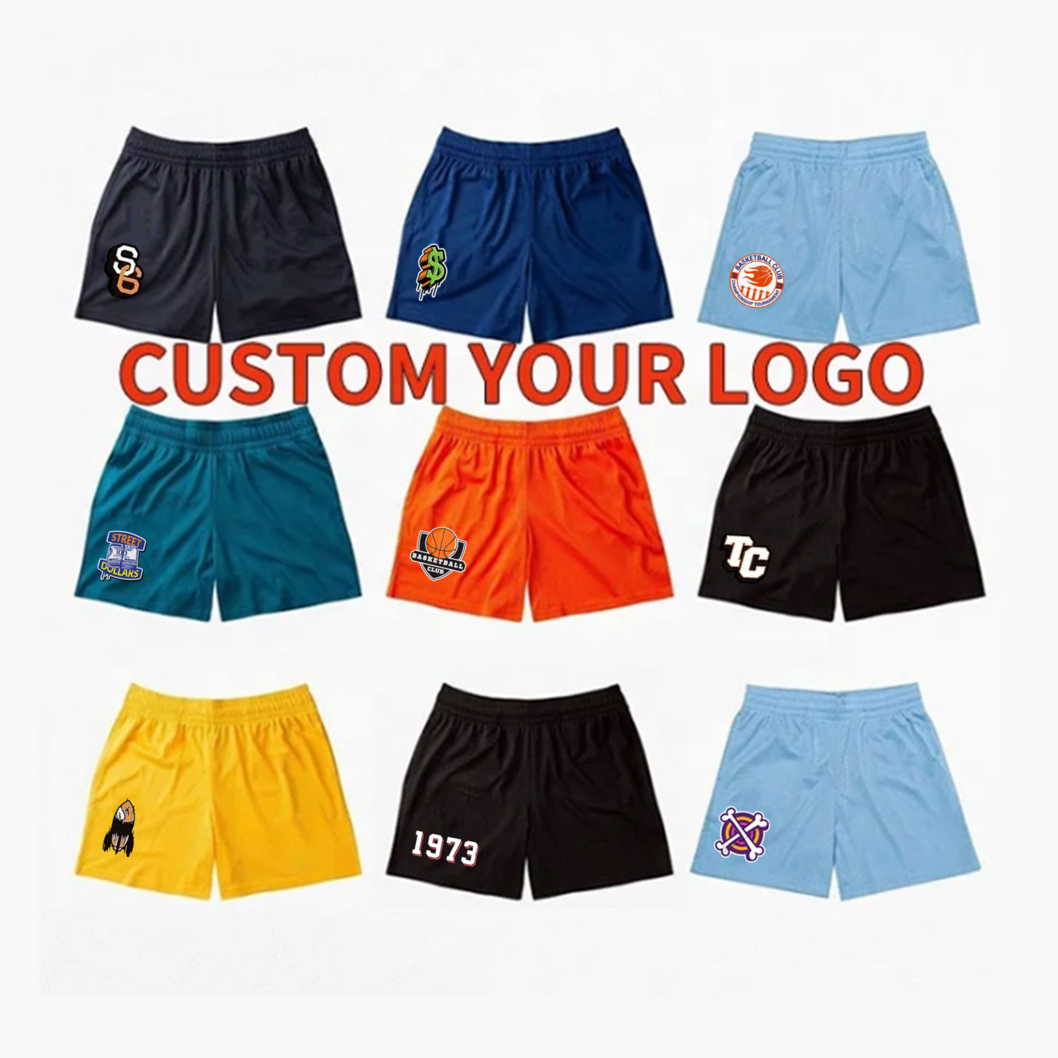 Double Layer Sublimation Plain 100% Polyester Street Wear Sets 5 Inch Inseam Gym Blank Basketball Custom Mesh Men'S Shorts