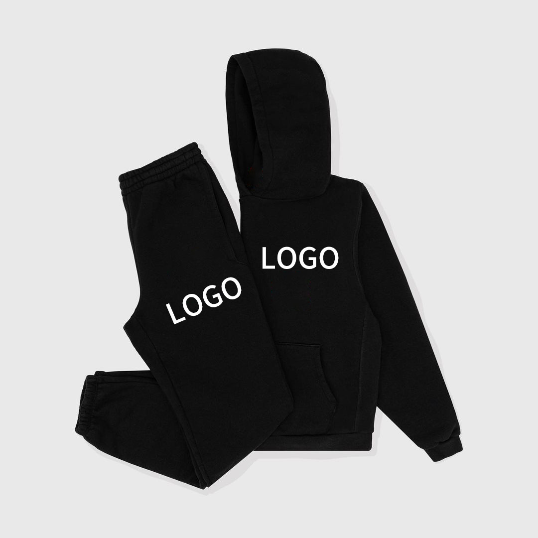 Oem 2 Piece Unisex Jogging Track Sweat Suits Sets Custom Logo Jogger Sweatpants And Hoodie Set Sweatsuit Tracksuits For Men