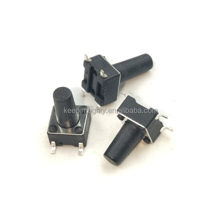 100pcs/lot 6*6*4.3/5/6/7/8/9/10/11/12/13mm 10pcs each Micros Push Button Switch SMD PCB 4Pin 6X6 Tactile Switch