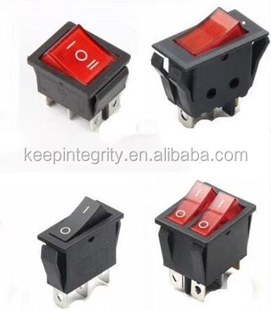 mini rocker switches 3pins ON-OFF-ON spring return