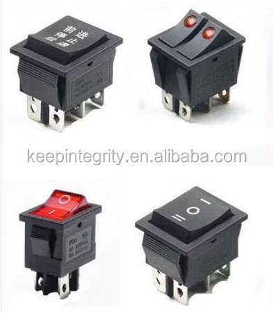 mini rocker switches 3pins ON-OFF-ON spring return