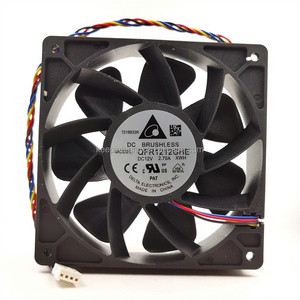 High Quality 12038 6000RPM 12V 2.7A 4Pin 12cm Axial Flow Cooling Fan QFR1212GHE for computer