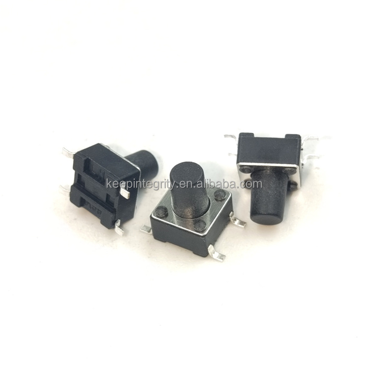 100pcs/lot 6*6*4.3/5/6/7/8/9/10/11/12/13mm 10pcs each Micros Push Button Switch SMD PCB 4Pin 6X6 Tactile Switch