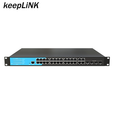 L2 L3 switching 24 port managed network Ethernet switch 4 gigabit combo with 24 port 10 100 1000 PoE&PoE+ AC power supply