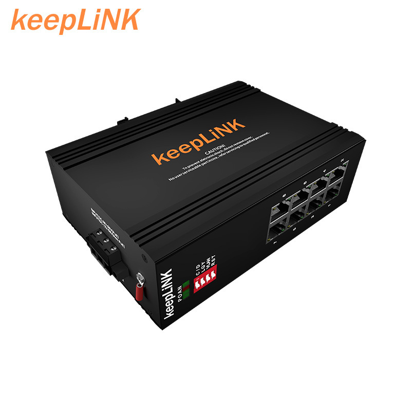 Rj45 port network switches 8 port switch ethernet 100mbps industrial unmanaged switch without poe with din rail