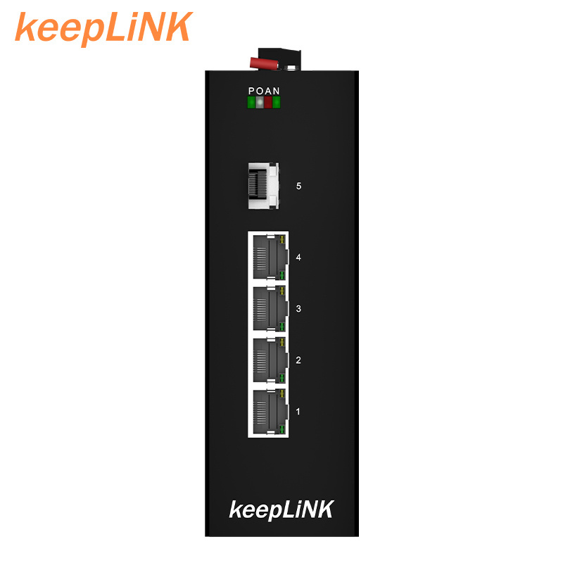 keepLiNK Gigabit 5 Port 100 1000Mbps OEM PoE Switch for Outdoor Use CCTV system IP camera