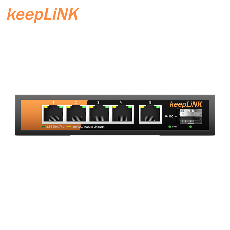 6 port 2.5G Ethernet switch commercial supper fast transmission for wifi 6 wifi 7 hotel esports games