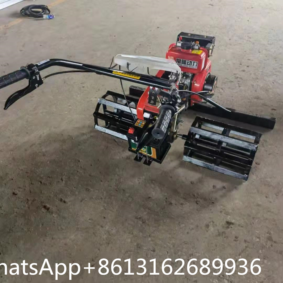 Hand push concrete paver Walk -behind Internal combustion type concrete leveler grader asphalt paver Leveling machine