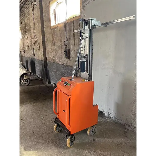 Fully automatic wall scraping machine Gypsum cement mortar  Wall Plastering Machine