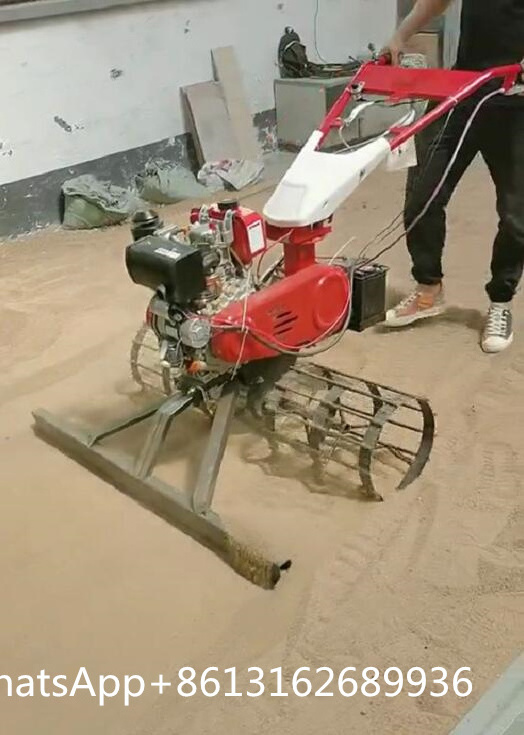 Hand push concrete paver Walk -behind Internal combustion type concrete leveler grader asphalt paver Leveling machine