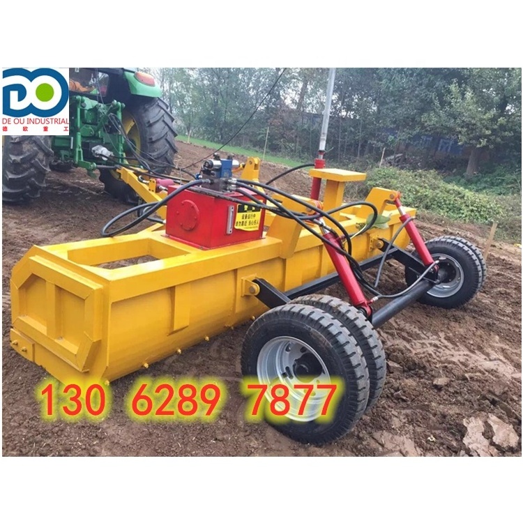 DEOU laser system 3.5m grader scraper agricultural leveling machine laser land leveler with CE certification