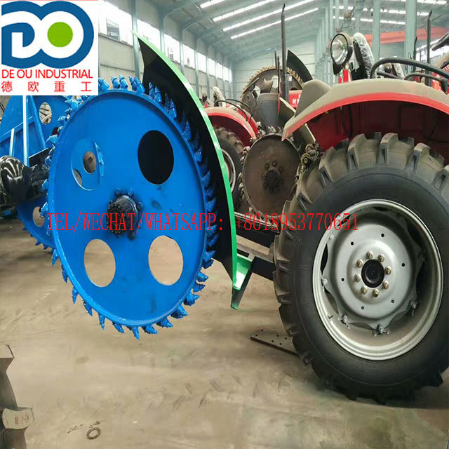 New design disc ditching machine price Tractor Three point Suspension Mini Trencher