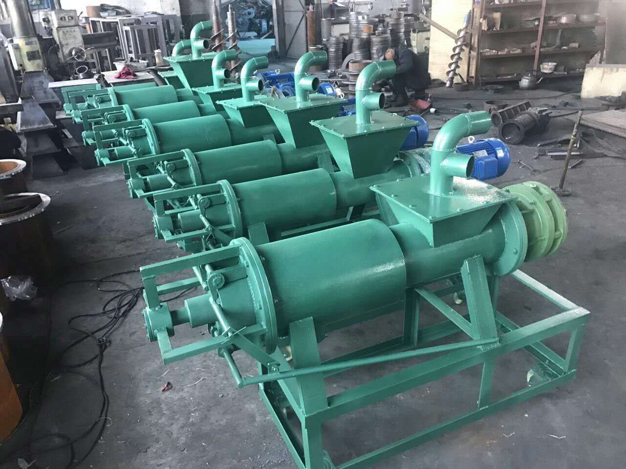 animal manure dehydrator chicken dung dewatering organic fertilizer making machine chicken dung  cow manure dewatering machine