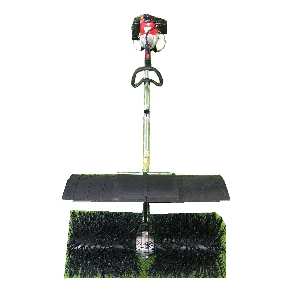 portable lawn carding machine power broom comber brush making machine for artificial grass