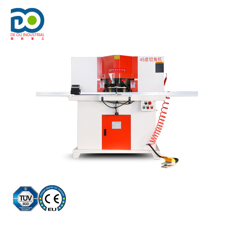 DEOU double head acrylic picture frame 45 degree angle cutting machine