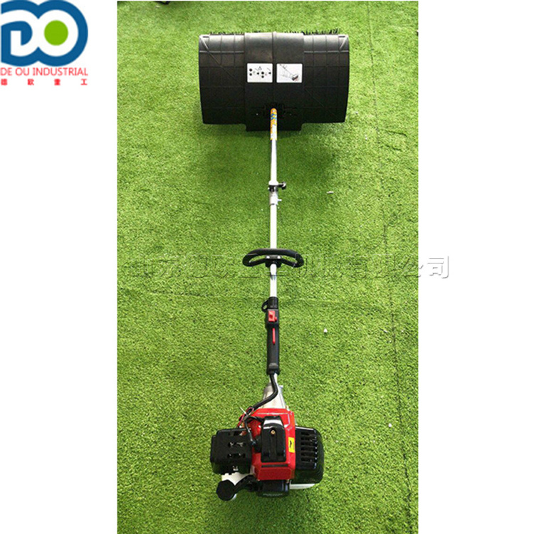 Hand propelled lawn sweeper two stroke portable gasoline lawn mower artificial lawn garbage cleaner