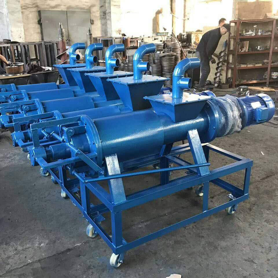 animal manure dehydrator chicken dung dewatering organic fertilizer making machine chicken dung  cow manure dewatering machine