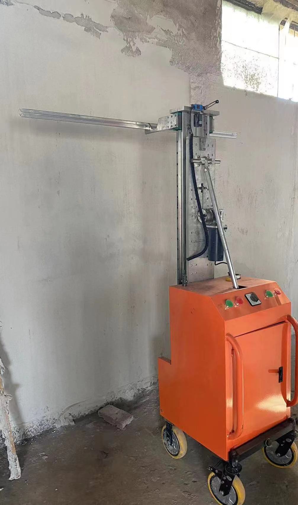 Fully automatic wall scraping machine Gypsum cement mortar  Wall Plastering Machine