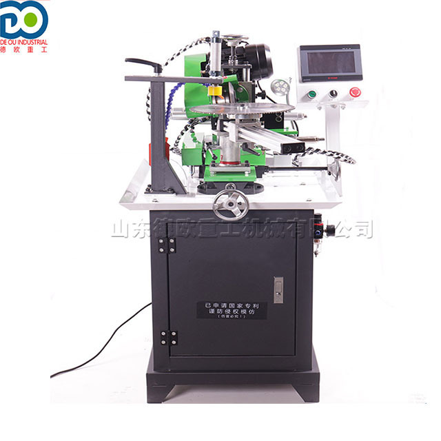 Full automatic swing head high speed gear grinding machine alloy circular saw blade front Angle trimming machine